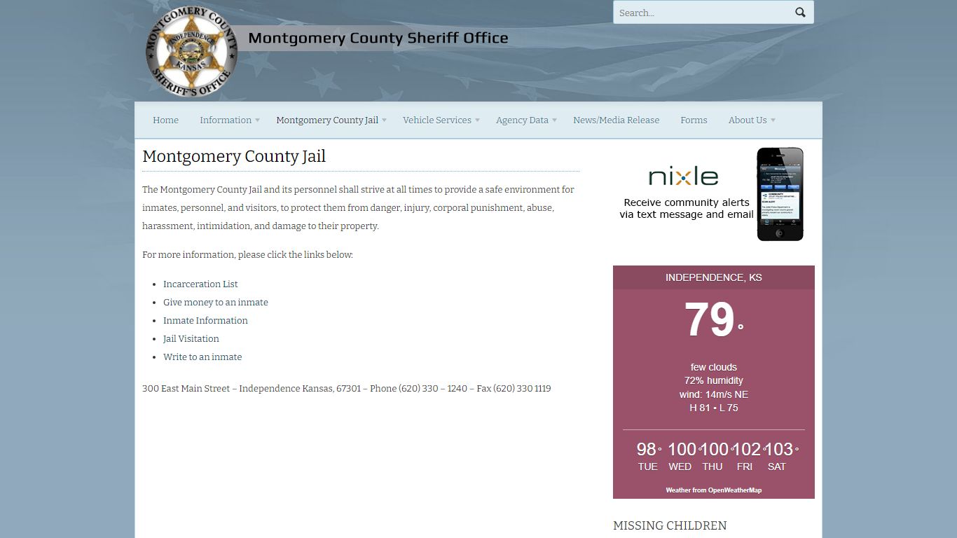 Montgomery County Jail | Montgomery County Sheriff's ...